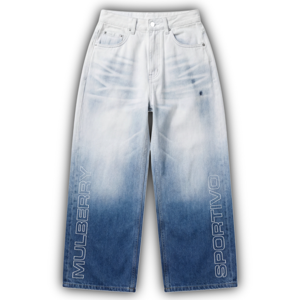MULB SPORTIVO BLUE WASH DENIM PANTS