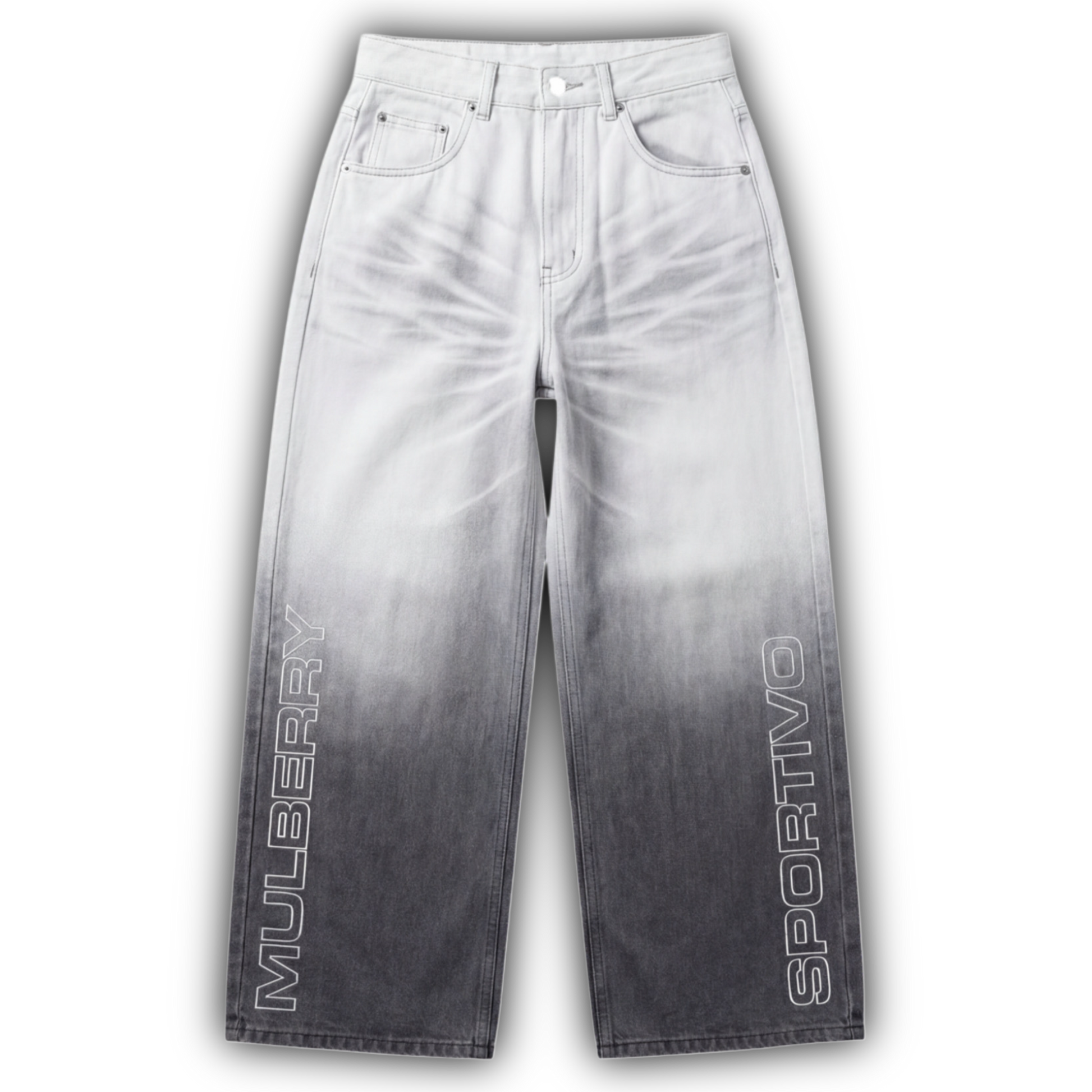 MULB SPORTIVO GRAY WASH DENIM PANTS