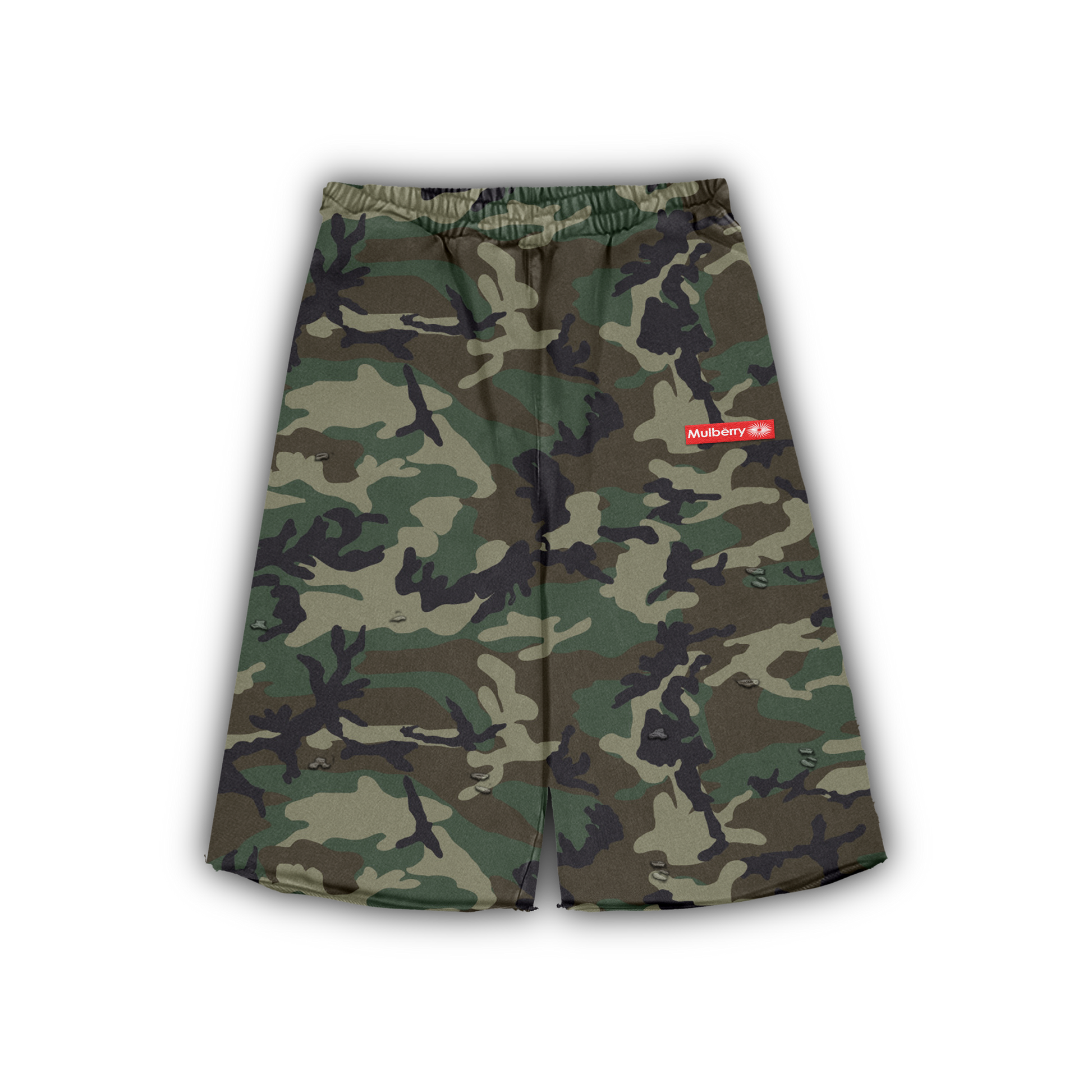 MULB CAMO SWEAT SHORTS