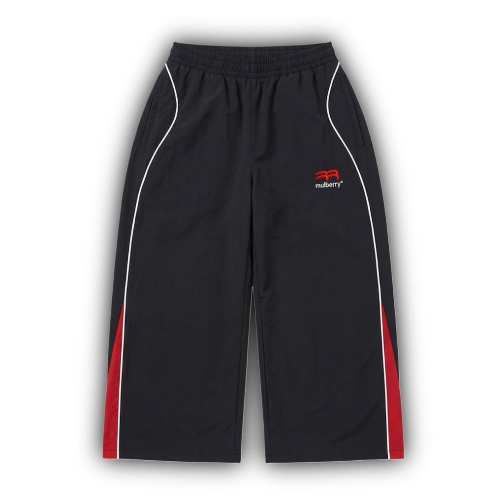 ESSENTIAL BLACK TRACK PANTS