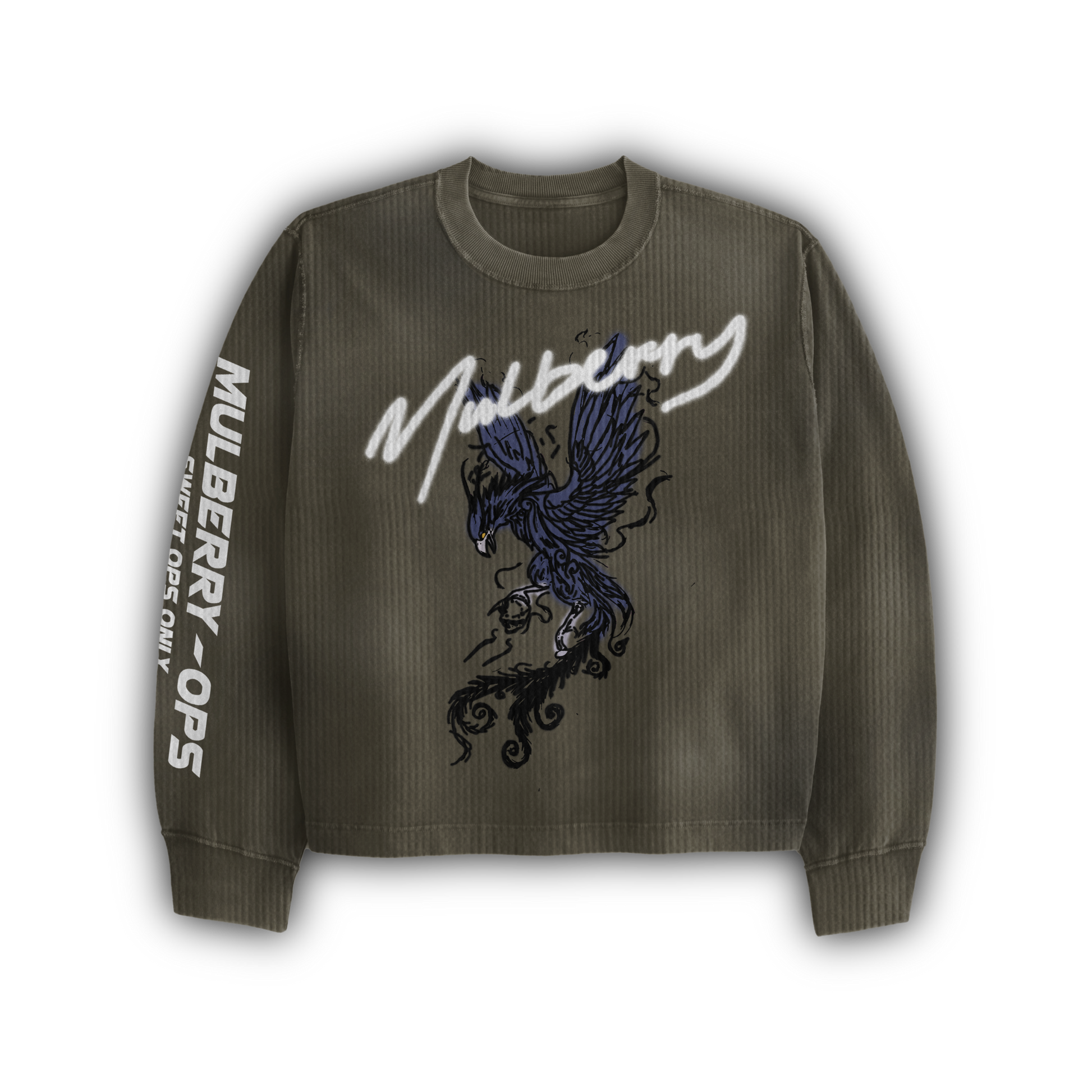 MULB HARDY OLIVE LONG SLEEVE THERMAL TEE