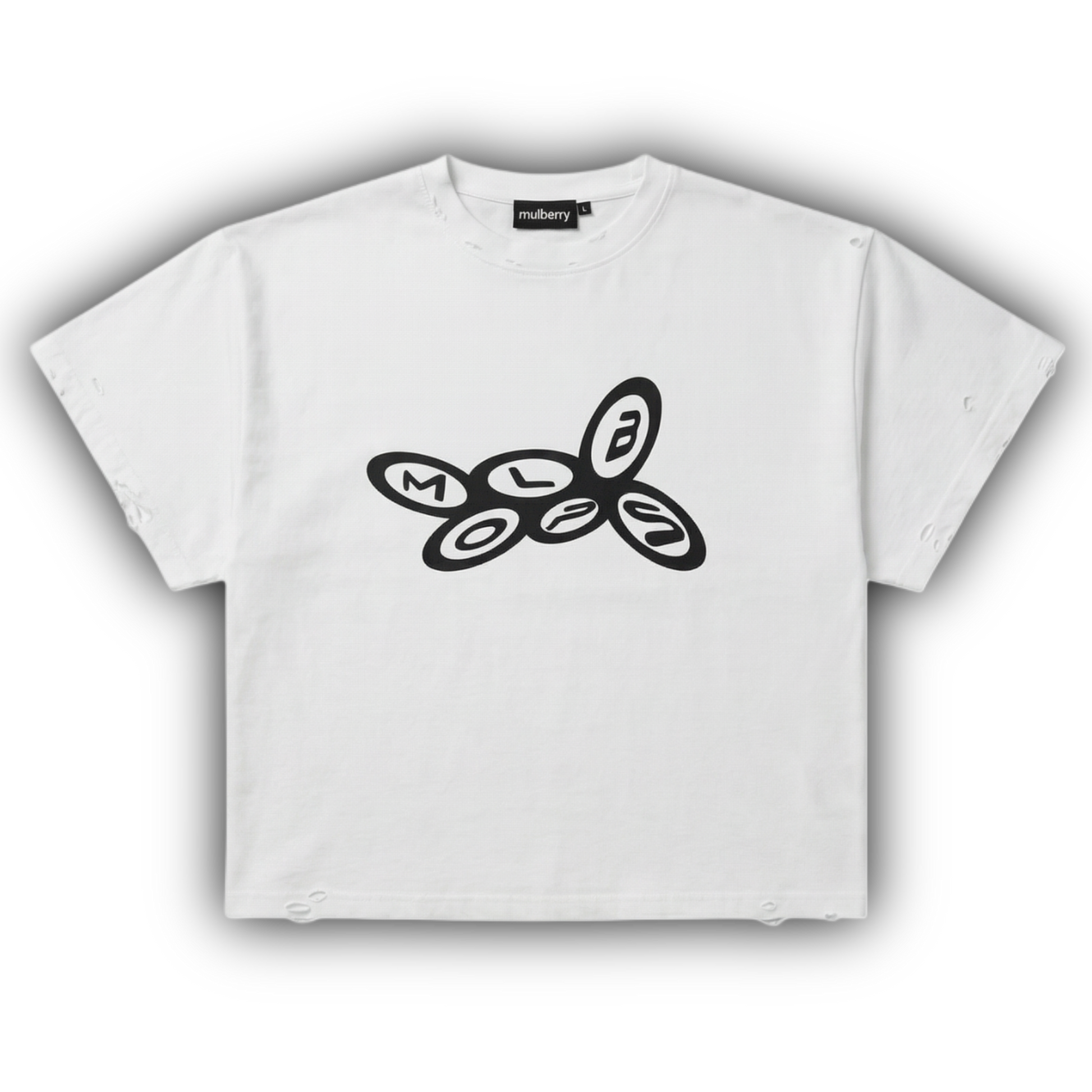 MULB STAINS LOGO TEE