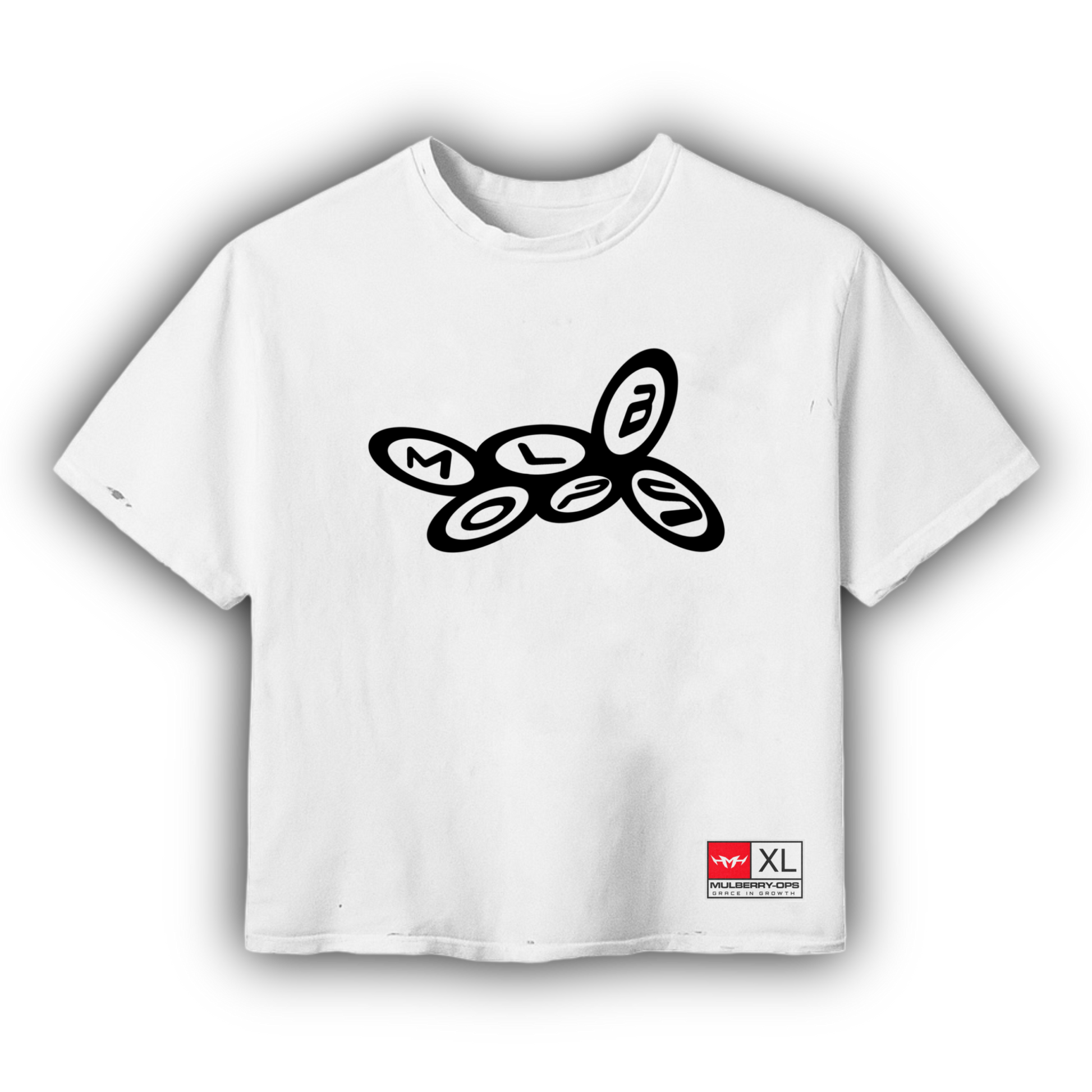 MULB STAINS LOGO TEE