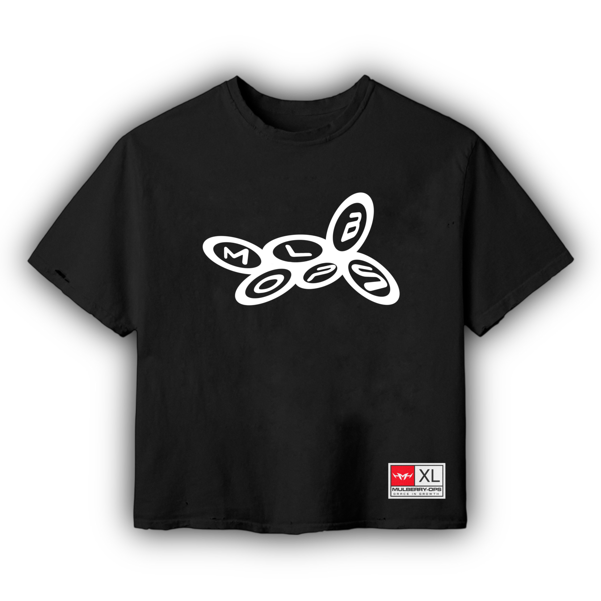 MULB STAINS LOGO TEE