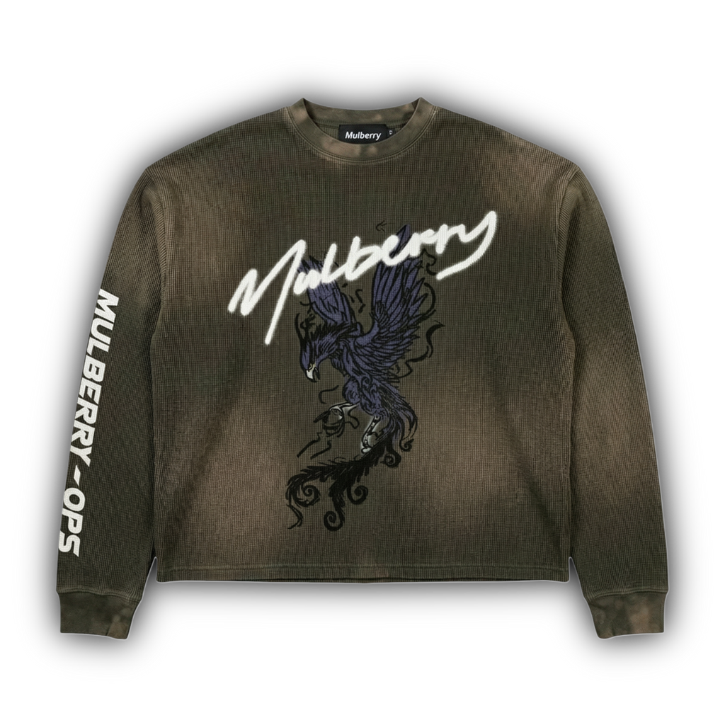 MULB HARDY OLIVE LONG SLEEVE THERMAL TEE
